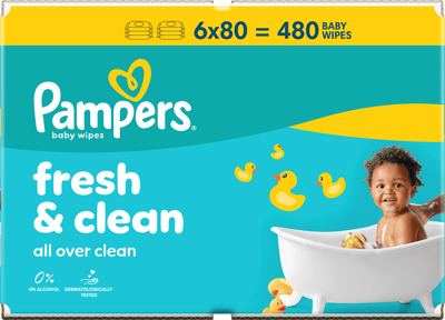 VLAŽNE MARAMICE PAMPERS FRESH 6X80 KOM P&G