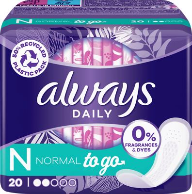 Always dnevni ulošciToGo Normal 20 kom T