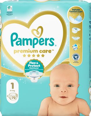 Pampers PC jumbo pack vel.1,72 kom.