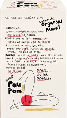 HU ORG PAMUK SLIP DNEV 40/1 POM POM