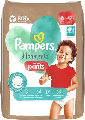 Pampers Harmonie pel gać. vel. 6 19 kom