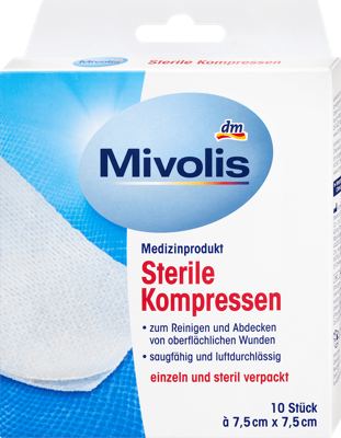 Mivolis sterilne komprese 10 kom.