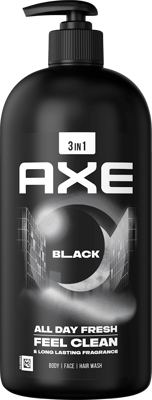 Axe gel/tuš. 3u1 Black XXL 900 ml