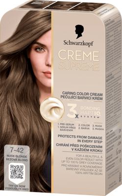 Creme Supreme 7-42 bež tamno plava