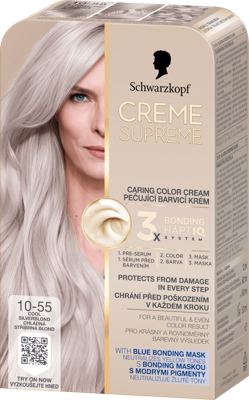 Creme Supreme 10-55 srebrno plava