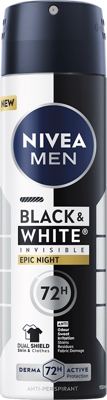 N-NIVEA DEO SPRAY 150ML M BLACKiWHITE EPIC NIGHT