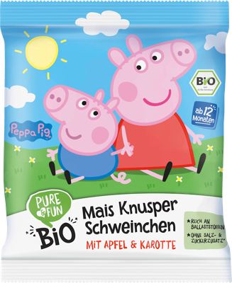 PURE&FUN Peppa Pig snack jab/mrkva 30 g