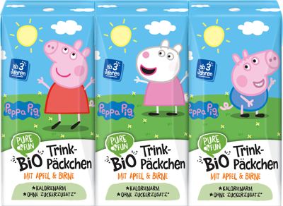 PURE&FUN Peppa Pig eko napitak 3x0,2 l