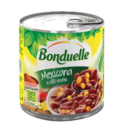 PASULJ CRVENI U ČILI SOSU SA KUKURUZOM 430 GR BONDUELLE