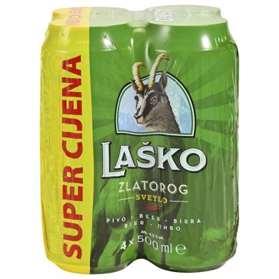 PIVO LAŠKO ZLATOROG 4x0,5L LIM