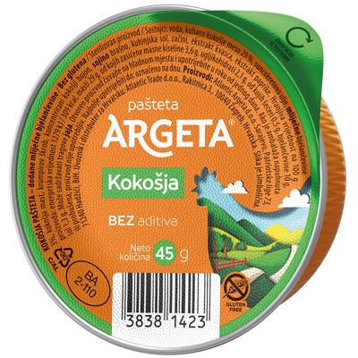 PAŠTETA ARGETA KOKOŠJA 45g