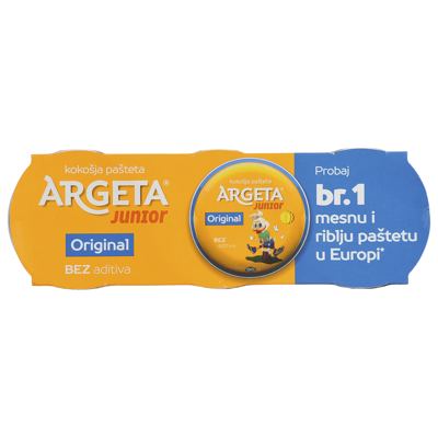 N-PAŠTETA ARGETA 285G 3X95G KOKOŠJA JUNIOR -16/1-