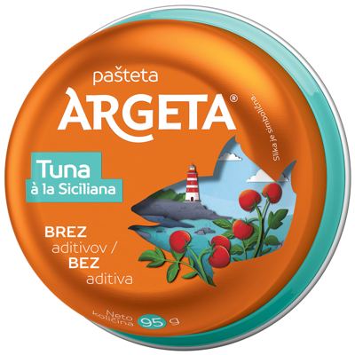 PAŠTETA ARGETA TUNA SICILIANA 95g