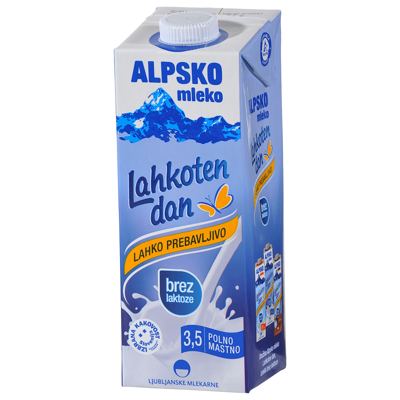 ALPSKO MLEKO 3,5% 1L BEZ LAKTOZE