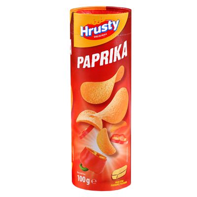 ČIPS PAPRIKA U TUBI 100G HRUSTY