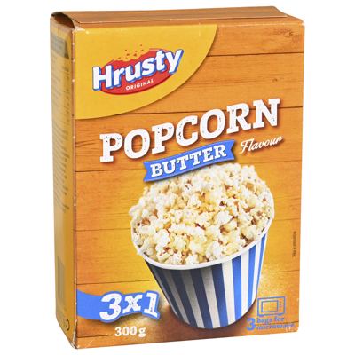 POPCORN K PLUS HRUSTY MASLAC 3X100G (10)