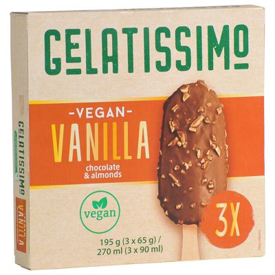 SLAD GELATISSIMO VEGAN BADEM 3x90ml