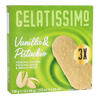 SLAD GELATISSIMO VAN PISTAC 3X90 ml