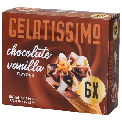 SLAD GELATISSIMO KOR VAN ČOK 6X110ml