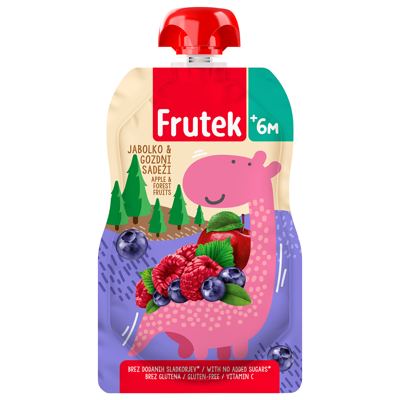 KAŠA VOĆNI PIRE JABUKA ŠUMSKO VOĆE 100GR FRUTEK