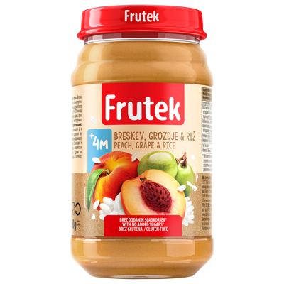 KAŠICA BRESKVA.PIRINAČ FRUTEK 190GR FRUCTAL