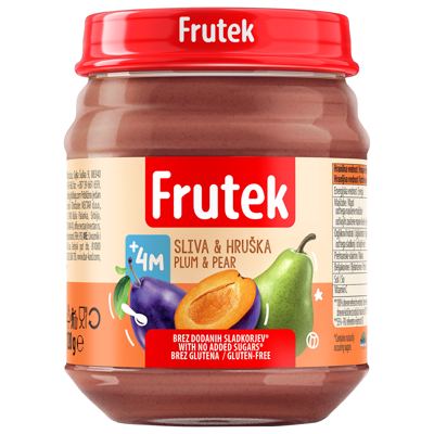 FRUTEK KAŠICA ŠLJIVA/KRUŠKA 120g