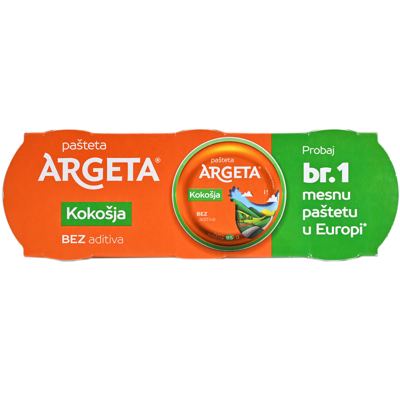 N-PAŠTETA ARGETA 285G 3X95G KOKOŠJA -16/1-