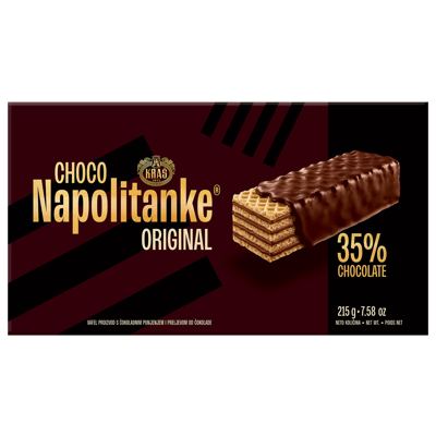NAPOLITANKE ČOKOLADNE 215g KRAŠ