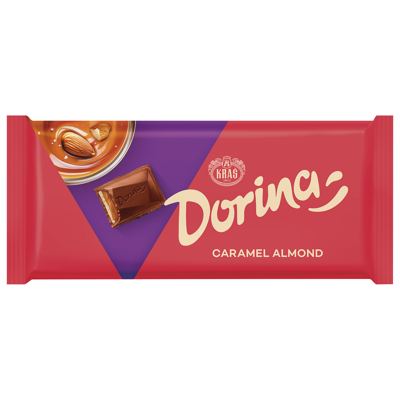 DORINA ČOK.CARAMEL ALMOND 100g