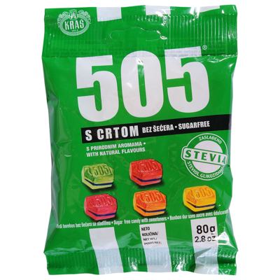 BOMBON 505 S CRTOM BEZ ŠEĆERA 80g
