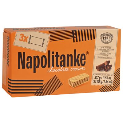 NAPOLITANKE CHOCO CREAM 327g KRAŠ