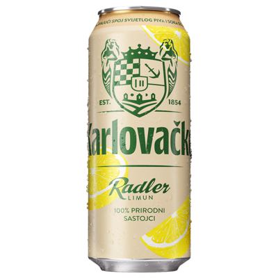 PIVO KARLOVAČKO RADLER LIMUN 0,5L LIMENKA