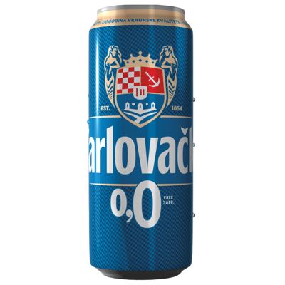 PIVO KARLOVAČKO 0,0% 0,5L LIMENKA