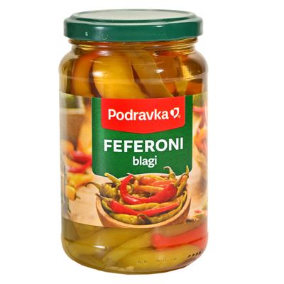 FEFERONI BLAGI 300g PODRAVKA ocijeđene mase 150g