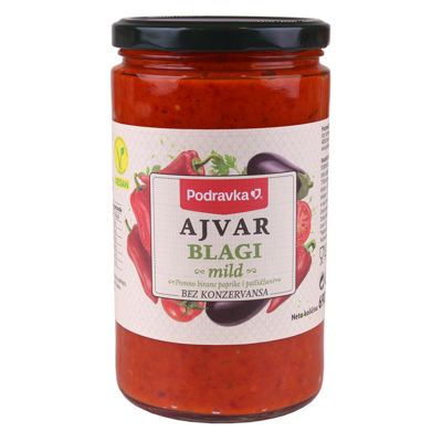 Ajvar blagi staklo 690g #12 Podravka