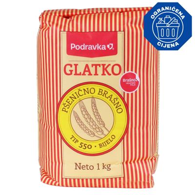 N-BRAŠNO PODR 1KG GLATKO T550 -10/1-