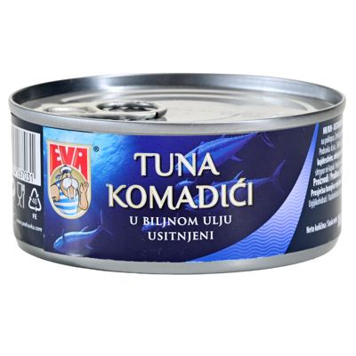 EVA TUNA KOMADICI USITNJENI 160GR PODRAVKA