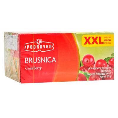 ČAJ BRUSNICA XXL 80g PODRAVKA