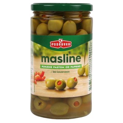 MASLINE ZELENE S PAPRIKOM O.M. 390G