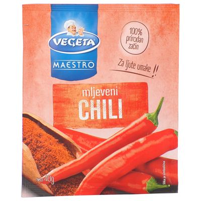 ZAČIN CHILI MLJEVENI 40 g PODRA