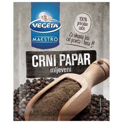 PAPAR CRNI MLJEVENI 50g PODRAVKA