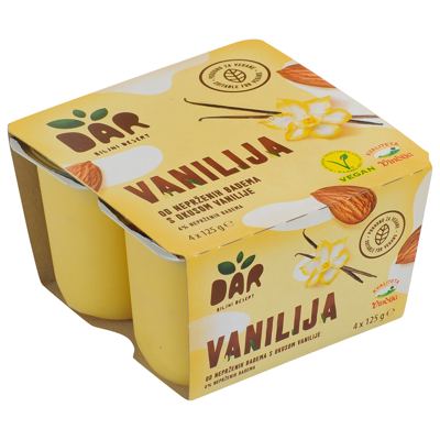 DAR BILJNI DESERT VANILIJA 4x125g VINDIJA