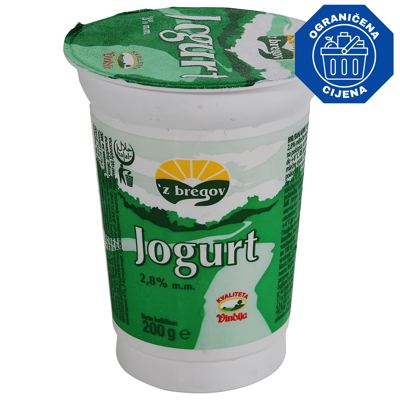 JOGURT 200g 2,8%mm VINDIJA