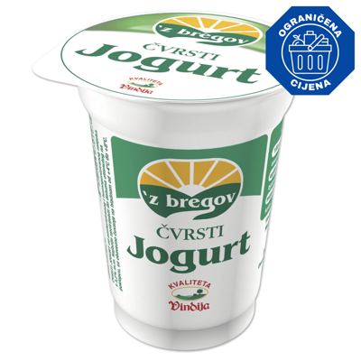 JOGURT ČVRSTI 180g 3,2%mm VINDIJA