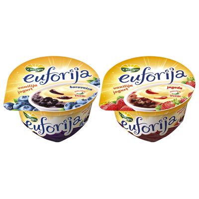 JOGURT Z BREGOV EUFORIJA VANILIJA MIX 150g VINDIJA