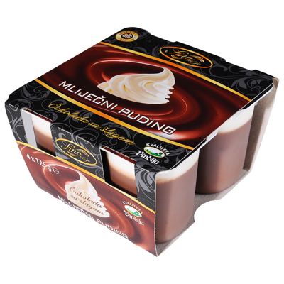 PUDING ČOKOLADA ŠLAG 4X125g VINDIJA