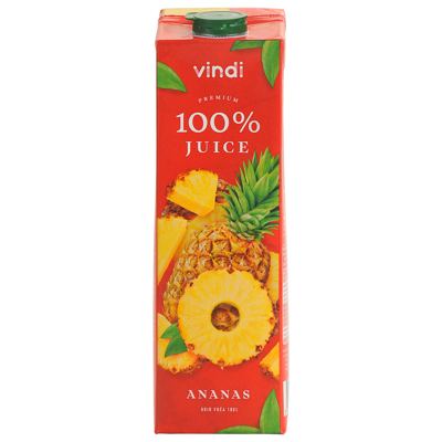 VINDI JUICE ANANAS 100% 1L