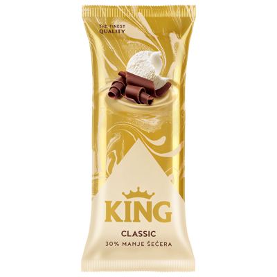SLADOLED KING 100 ml S -30% MANJE ŠEĆERA
