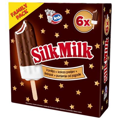 SLADOLED SILK MILK 6X65ML LEDO