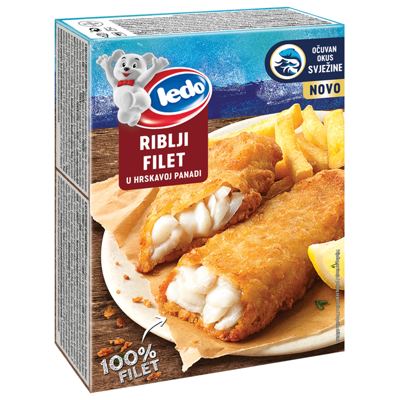 RIBLJI FILET PANIRANI 100% 240g LEDO